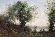 Jean-Baptiste-Camille Corot Orpheus Lamenting Eurydice oil on canvas